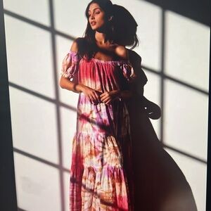 SOLD Young Fabulous & Broke Twirl tie dye maxi dress Size L Gorgeous Vguc